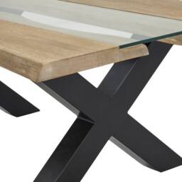 Lemon Pavilion Furniture and Decor Live Edge Light Acacia River Coffee Table - L70 x W115 x H45 cm in Natural - thumbnail 4