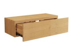 Vente-unique Wall-Hung Mindi Wood Vanity Unit - 95 Cm - TIDORE in Light Oak - thumbnail 6
