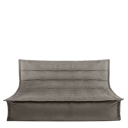 icon Kota Velvet XL Bean Bag Sofa Grey Bean Bag Chair in Charcoal - thumbnail 4