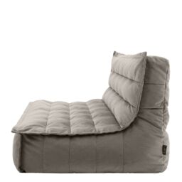 icon Kota Velvet XL Bean Bag Sofa Grey Bean Bag Chair in Charcoal - thumbnail 5