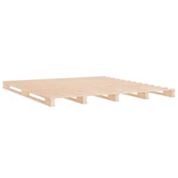 Berkfield Home Beautiful Bed Frame 180x200 cm Super King Solid Wood Pine in Light Oak - thumbnail 6