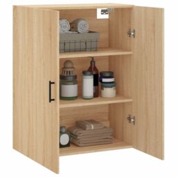 Berkfield Home Wall Mounted Cabinet Sonoma Oak 69.5x34x90 cm in Brown - thumbnail 5