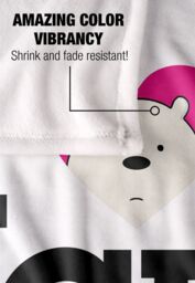 Cartoon Network We Bare Bears Heart Ice Bear Silky Touch Super Soft Throw Blanket 152 X 127 cm in White - thumbnail 4
