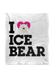 Cartoon Network We Bare Bears Heart Ice Bear Silky Touch Super Soft Throw Blanket 152 X 127 cm in White - thumbnail 1