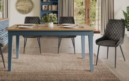 Baumhaus Signature Blue Extending Dining Table - Size: 1 Pack - thumbnail 4