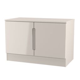 Ready Assembled 2 U Lucca Compact 2 Door TV & Media Unit (Ready Assembled) in Taupe - thumbnail 4