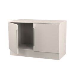Ready Assembled 2 U Lucca Compact 2 Door TV & Media Unit (Ready Assembled) in Taupe - thumbnail 6
