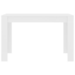 Berkfield Home Dining Table White 120x60x76 cm Engineered Wood - Size: 120 x 60 x 76 cm - thumbnail 4