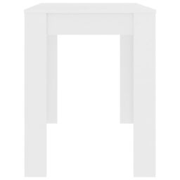 Berkfield Home Dining Table White 120x60x76 cm Engineered Wood - Size: 120 x 60 x 76 cm - thumbnail 5