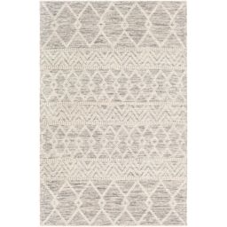 Livabliss Hygge-Hand Woven Cream Wool Global Living Dining Bedroom Rug in Grey - Size: 180 cm x 250 cm - thumbnail 2