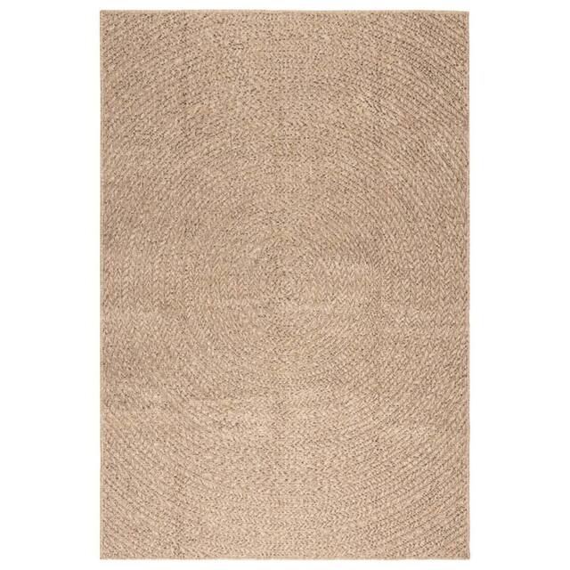 Berkfield Home Rug 140x200 cm Jute Look Indoor & Outdoor in Brown - Size: 100 cm diameter - image 1