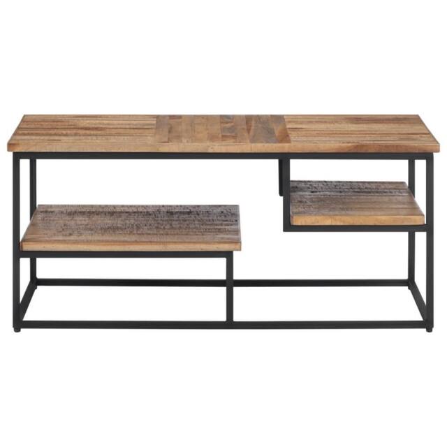 Berkfield Home Coffee Table 90x50x39 cm Solid Reclaimed Teak in Brown - Size: 90 x 50 x 39 cm - image 1