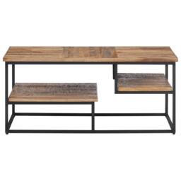 Berkfield Home Coffee Table 90x50x39 cm Solid Reclaimed Teak in Brown - Size: 90 x 50 x 39 cm