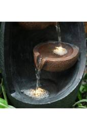 Living and Home Outdoor Creative Egg Shape Water Feature Fountain in Natural - thumbnail 4