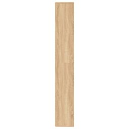 Berkfield Home Book Cabinet/Room Divider Sonoma Oak 155x24x160 cm Engineered Wood in Brown - Size: 155 x 24 x 160 cm - thumbnail 6