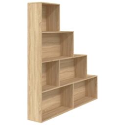 Berkfield Home Book Cabinet/Room Divider Sonoma Oak 155x24x160 cm Engineered Wood in Brown - Size: 155 x 24 x 160 cm - thumbnail 2