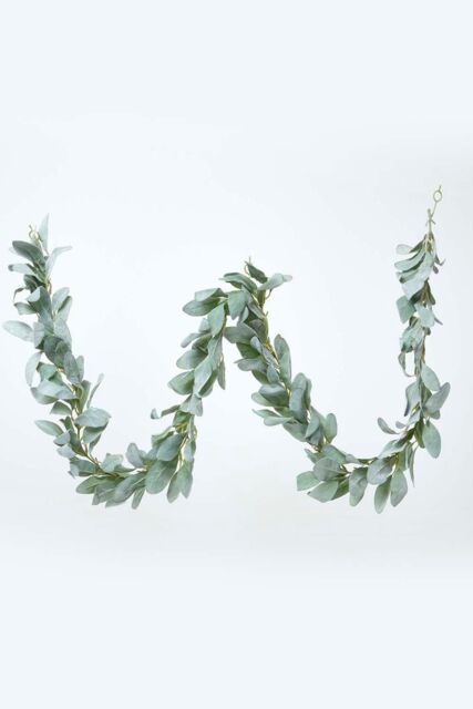 Homescapes Green Lambs Ear Foliage Garland 190 cm - image 1