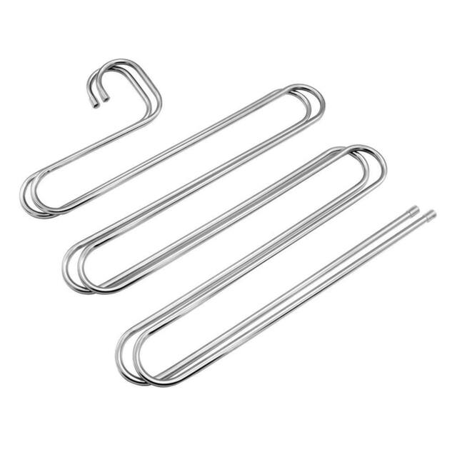 SPETLEK Clothes Pants Trouser Hanger Multi Layer Storage in Silver - Size: 500mm - image 1