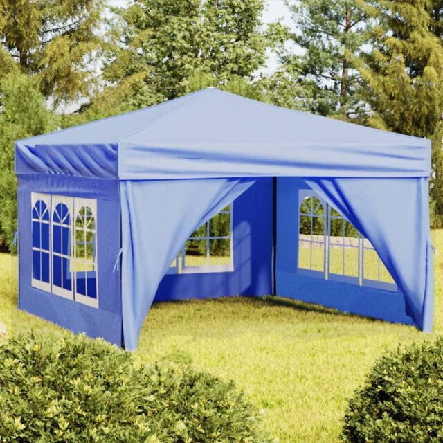 Berkfield Home Folding Party Tent with Sidewalls Blue 3x3 m - image 1