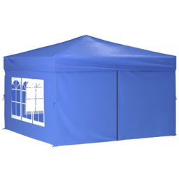 Berkfield Home Folding Party Tent with Sidewalls Blue 3x3 m - thumbnail 2