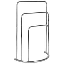 FORGEVIO 3 Tier Towel Rail Rack Holder Bar Stainless Steel Bathroom Storage in Silver