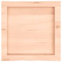 Berkfield Home Table Top 40x40x(2-4) cm Untreated Solid Wood Live Edge in Natural - thumbnail 4