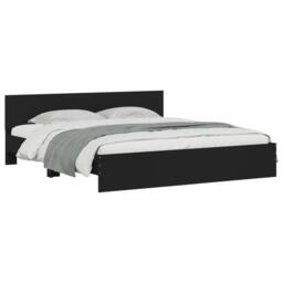 Berkfield Home Bed Frame without Mattress Black 200x200 cm - thumbnail 3