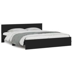 Berkfield Home Bed Frame without Mattress Black 200x200 cm - thumbnail 1