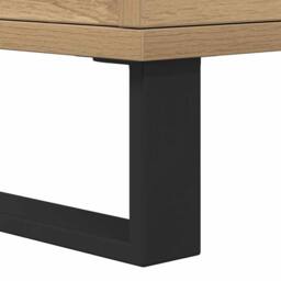 Berkfield Home Modern Bedside Cabinets 2 pcs Artisan Oak 40x35x50 cm Engineered Wood in Brown - Size: 40 x 35 x 50 cm - thumbnail 9