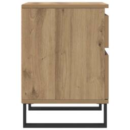 Berkfield Home Modern Bedside Cabinets 2 pcs Artisan Oak 40x35x50 cm Engineered Wood in Brown - Size: 40 x 35 x 50 cm - thumbnail 6