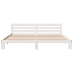 Berkfield Home Decorative Bed Frame without Mattress White 180x200 cm Super King - thumbnail 4