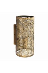 Netlighting Secret Garden Floral Leaves Design Wall Light Antique Brass E14 in Gold - thumbnail 6