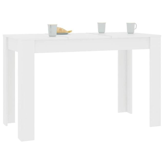 Berkfield Home Durable Dining Table White 120x60x76 cm Engineered Wood - Size: 120 x 60 x 76 cm - image 1