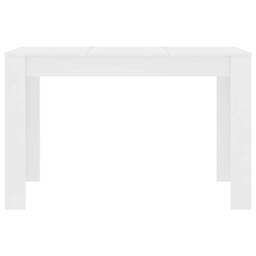 Berkfield Home Durable Dining Table White 120x60x76 cm Engineered Wood - Size: 120 x 60 x 76 cm - thumbnail 4