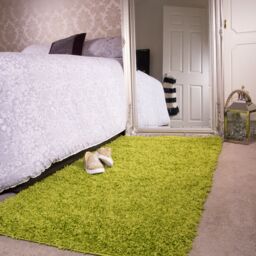 Kukoon Light Green Soft Plush Pile Fluffy Shaggy Living Room Area Rug Runner - Size: 60 cm x 230 cm - thumbnail 5
