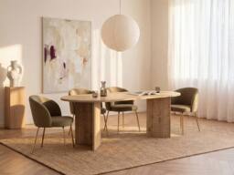 Vente-unique Dining Table for 8 - Light Natural - TOPANIA in Light Oak - thumbnail 3