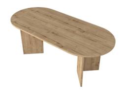 Vente-unique Dining Table for 8 - Light Natural - TOPANIA in Light Oak - thumbnail 7