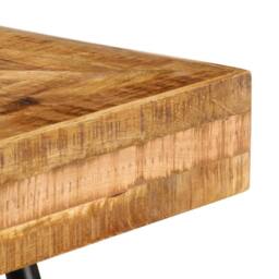 Berkfield Home Decorative Writing Table Solid Mango Wood 118x50x75 cm in Brown - Size: 118 x 50 x 75 cm - thumbnail 7