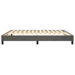 Berkfield Home Box Spring Bed Frame Dark Grey 180x200 cm Super King Velvet - thumbnail 6