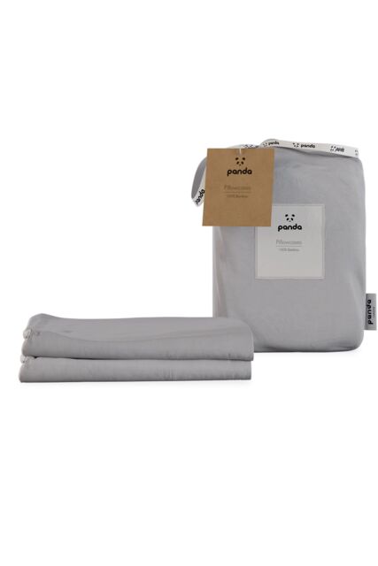 Panda London 100% Bamboo Pillowcases in Mid Grey - image 1