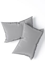 Panda London 100% Bamboo Pillowcases in Mid Grey - thumbnail 2