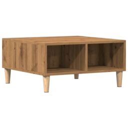 Berkfield Home Coffee Table Artisan Oak 60x60x30 cm Engineered Wood in Brown - Size: 60 x 60 x 30 cm - thumbnail 6