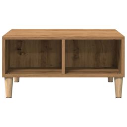 Berkfield Home Coffee Table Artisan Oak 60x60x30 cm Engineered Wood in Brown - Size: 60 x 60 x 30 cm - thumbnail 4