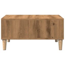 Berkfield Home Coffee Table Artisan Oak 60x60x30 cm Engineered Wood in Brown - Size: 60 x 60 x 30 cm - thumbnail 5