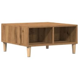 Berkfield Home Coffee Table Artisan Oak 60x60x30 cm Engineered Wood in Brown - Size: 60 x 60 x 30 cm - thumbnail 2
