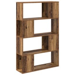 Berkfield Home Bookshelf Old wood Engineered wood 80 x 24 x 124 cm Shelving in Brown - thumbnail 2