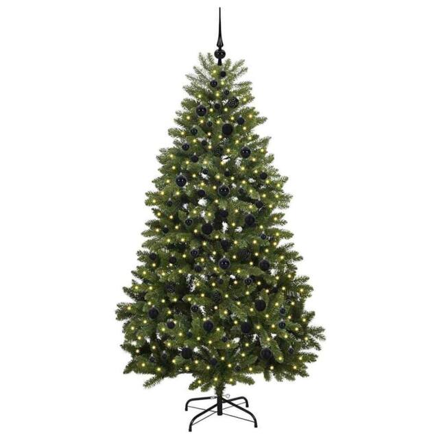 Berkfield Home Elegant Artificial Christmas Tree with Stand Green 210 cm PVC and - image 1