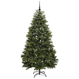 Berkfield Home Elegant Artificial Christmas Tree with Stand Green 210 cm PVC and - thumbnail 4
