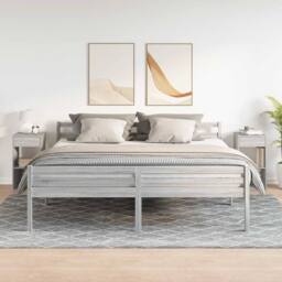 Berkfield Home Durable Bedside Cabinets with Drawer 2 pcs Grey Sonoma 35x34x66.5 cm - thumbnail 1