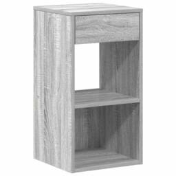Berkfield Home Durable Bedside Cabinets with Drawer 2 pcs Grey Sonoma 35x34x66.5 cm - thumbnail 5